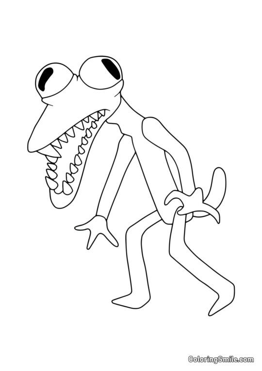 Оранжевий з Roblox - Розмальовка