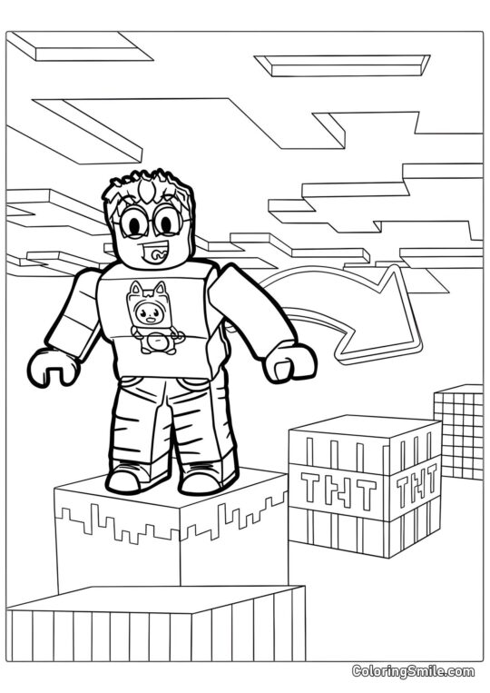 Roblox Майнкрафт - Розмальовка