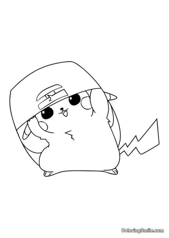 Пікачу репер Пікачу репер - Розмальовка