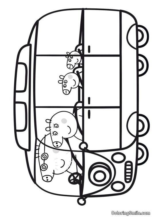 Пеппа з Сім’єю Пеппа з Сім’єю - Розмальовка