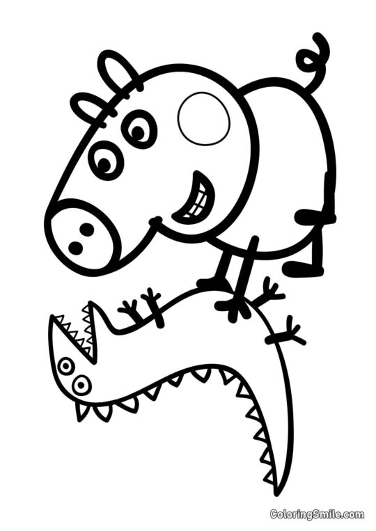 Джордж і Динозавр Джордж і Динозавр - Розмальовка