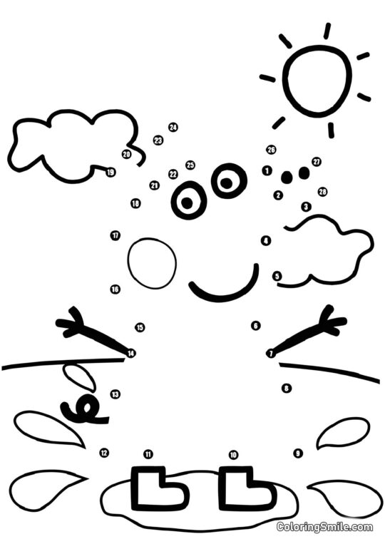 Пеппа в Крапках Пеппа в Крапках - Розмальовка