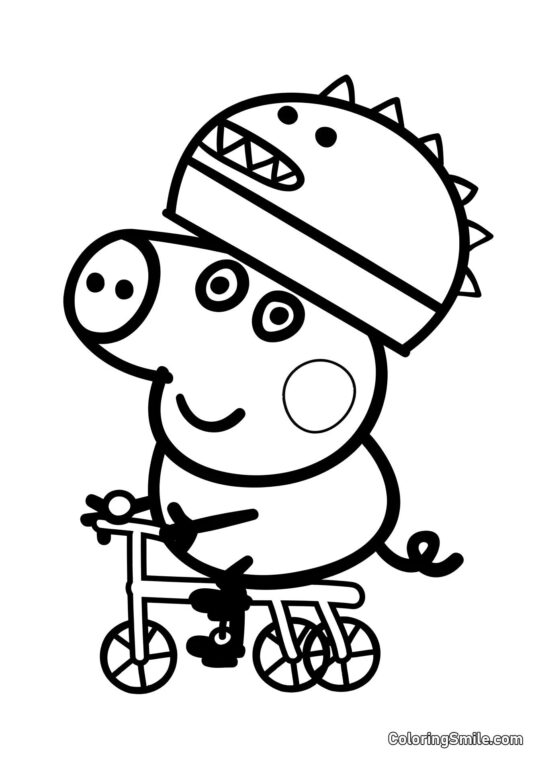 Джордж на Велосипеді Джордж на Велосипеді - Розмальовка