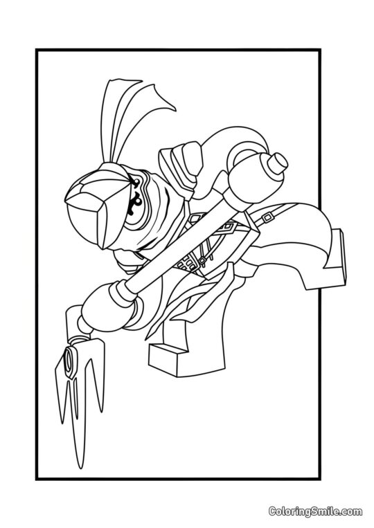 Коле – Ніндзя Землі - Розмальовка