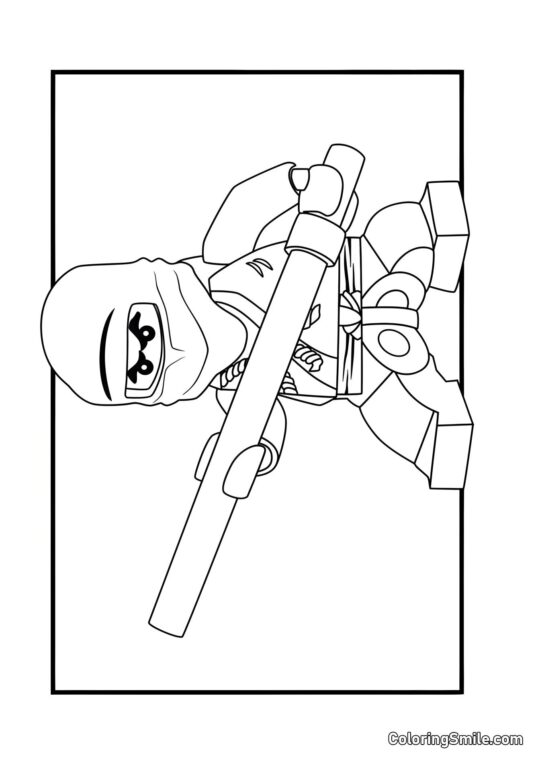 Чорний Ніндзя - Розмальовка