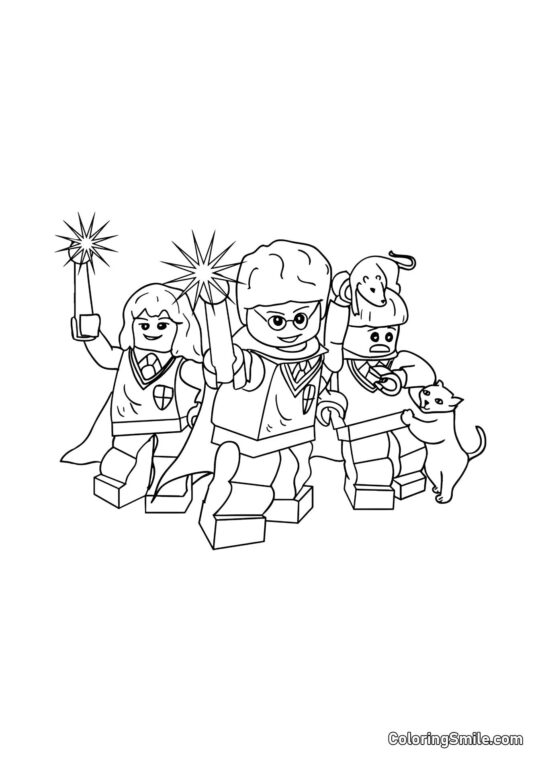 LEGO Гаррі, Герміона та Рон - Розмальовка