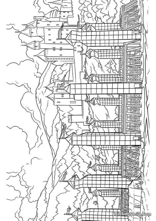 Стадіон квіддічу - Розмальовка
