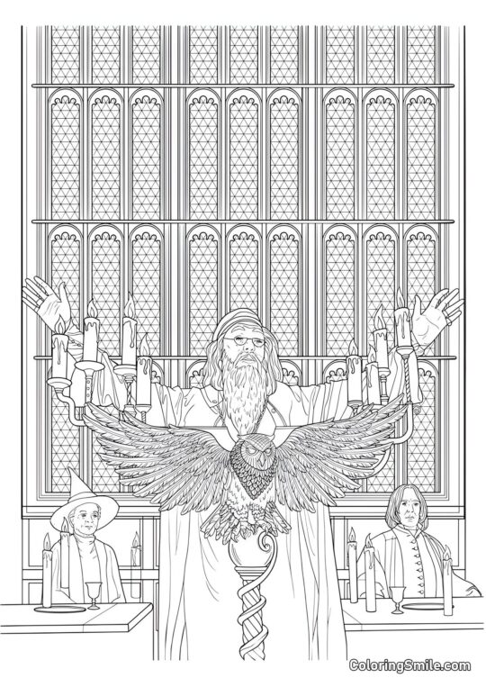 Альбус Дамблдор, Мінерва МакГонеґел і Северус Снейп - Розмальовка