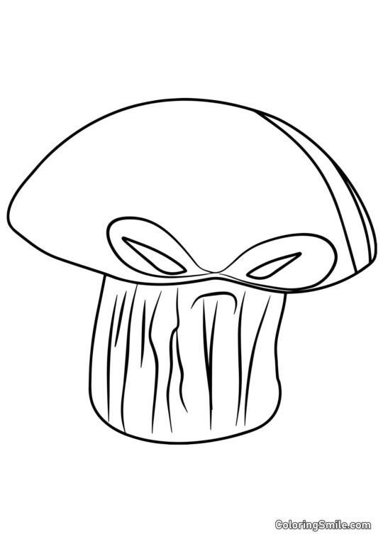 Дум-гриб з Plants vs. Zombies - Розмальовка