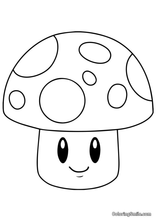 Соняшниковий гриб з Plants vs. Zombies - Розмальовка