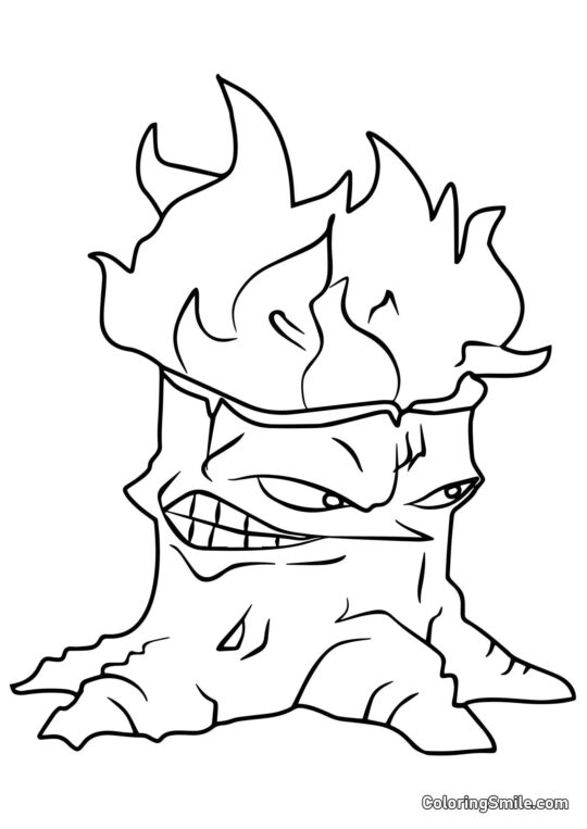 Торчвуд з Plants vs. Zombies - Розмальовка