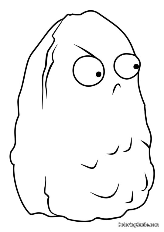 Високий горіх з Plants vs. Zombies - Розмальовка