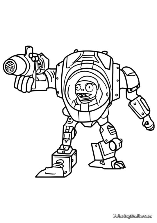 Зомбі-Z-Mech - Розмальовка
