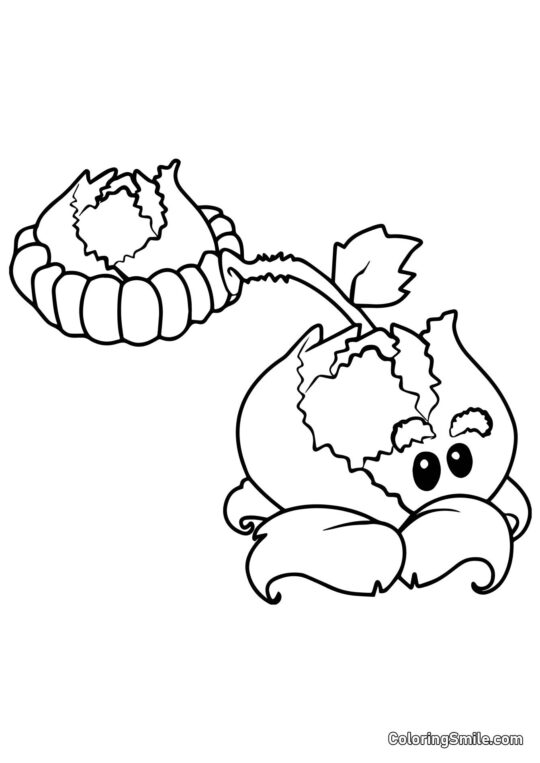 Капустний пульт з Plants vs. Zombies - Розмальовка