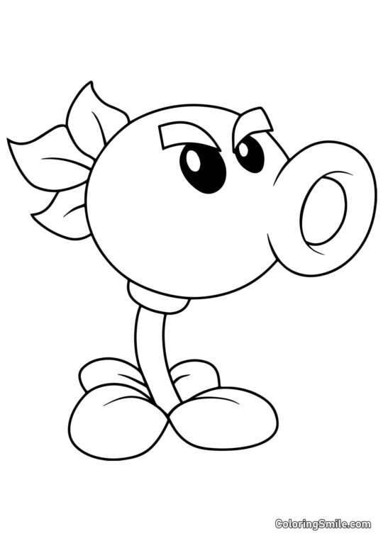 Повторювач з Plants vs. Zombies - Розмальовка