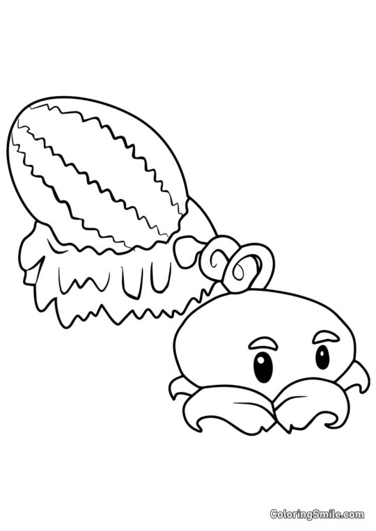 Мелон-пульт з Plants vs. Zombies - Розмальовка