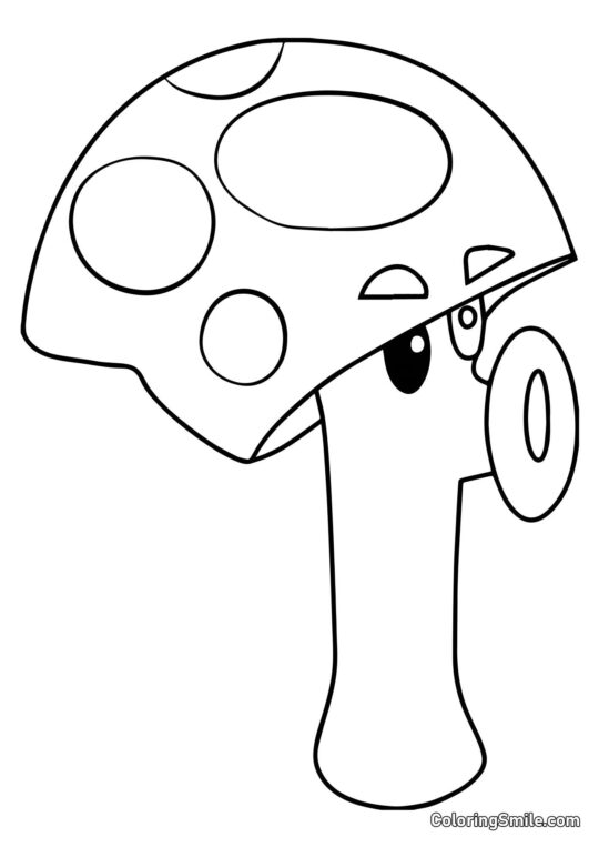 Зомбі-страшенько з Plants vs. Zombies - Розмальовка