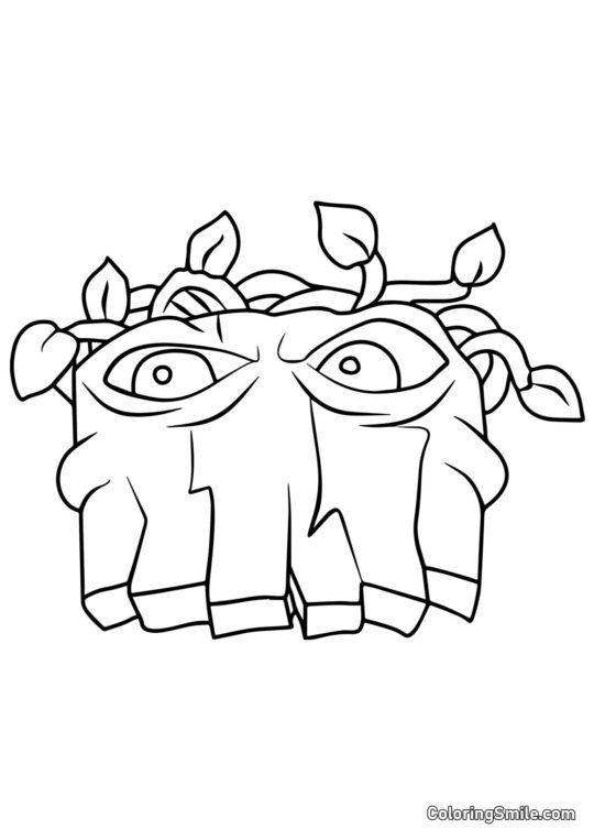 Гробокопач з Plants vs. Zombies - Розмальовка