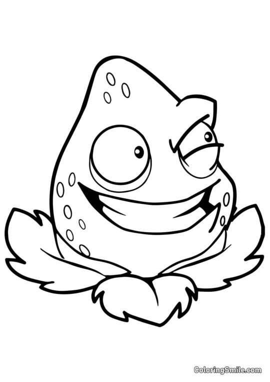 Вибухо-горіх з Plants vs. Zombies - Розмальовка