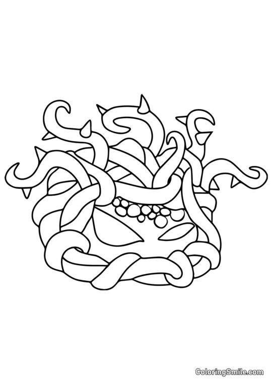 Келп-сплут з Plants vs. Zombies - Розмальовка