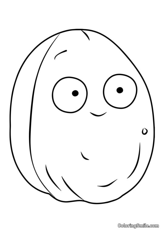 Вибухо-горіх з Plants vs. Zombies - Розмальовка