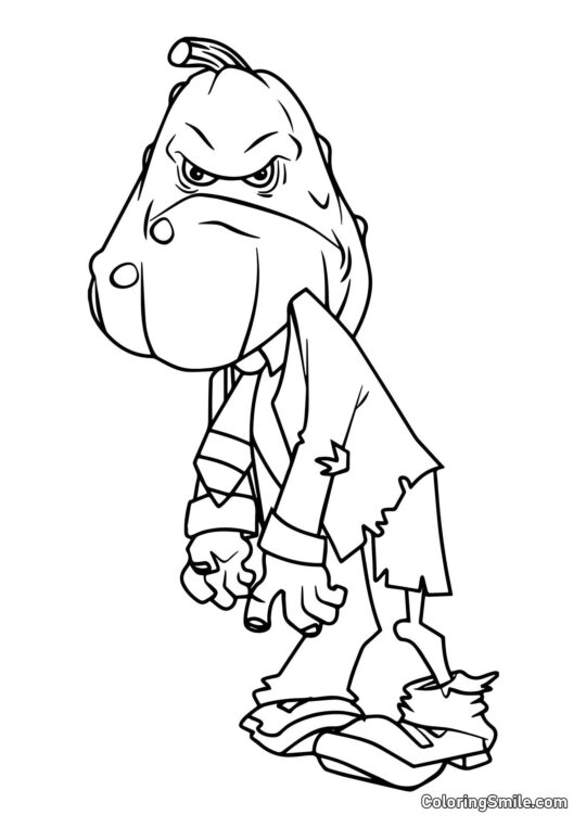 Зомбі-цукіні - Розмальовка