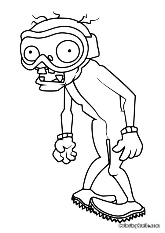 Зомбі-команда бобслею - Розмальовка