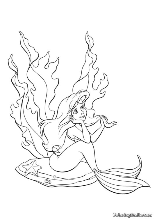 Мрії русалки Мрії русалки - Розмальовка