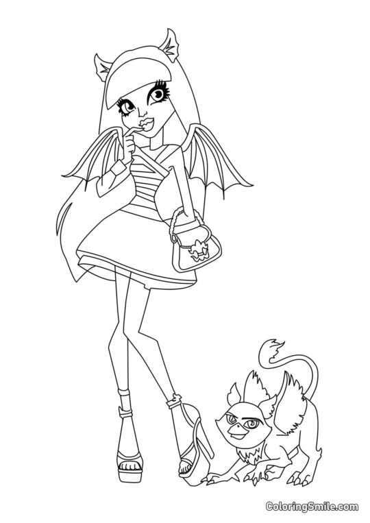 Рошель Гойл — дочка Гаргулі - Розмальовка