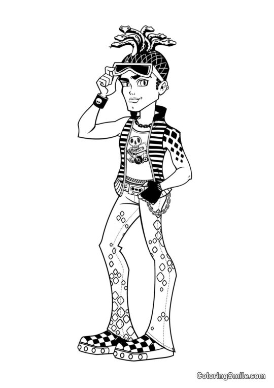 Дюс Горгон, син Медузи - Розмальовка