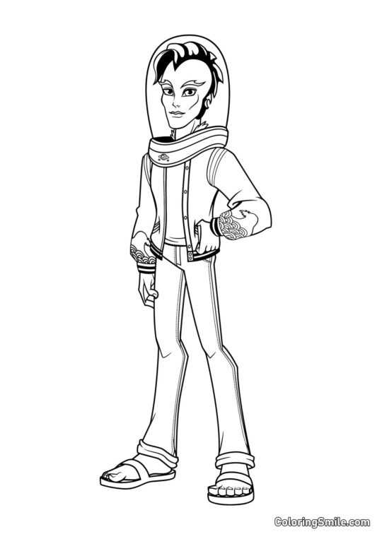 Син Річкового Монстра - Розмальовка