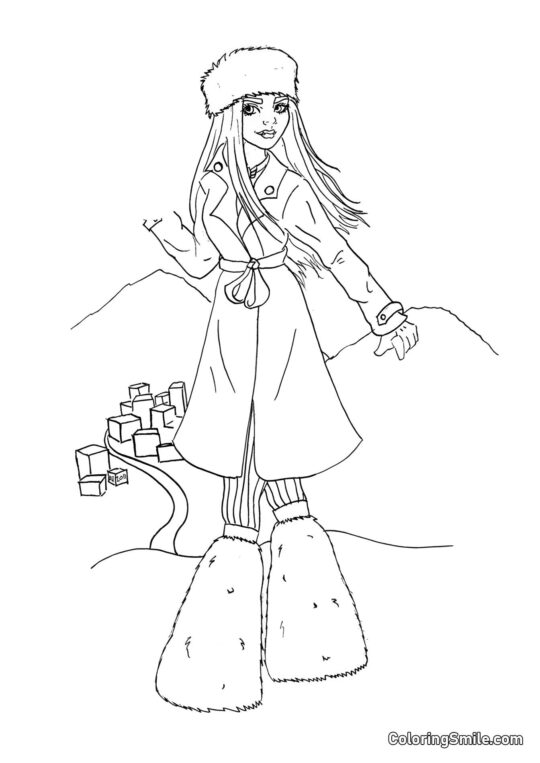 Еббі Бомінейбл — дочка Єті - Розмальовка