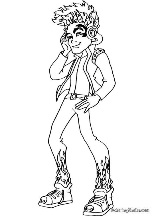 Монстр Хай Хольт Хайд - Розмальовка