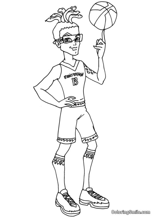 Дюс Горгон — син Медузи Горгон - Розмальовка