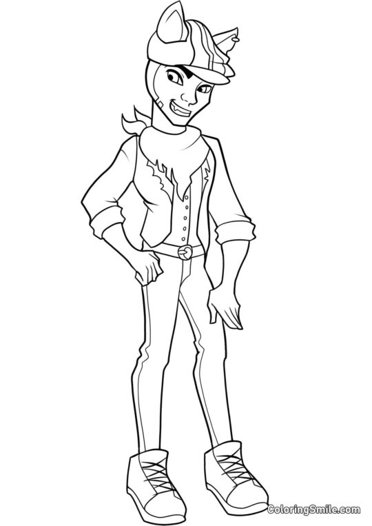 Монстр Хай Клод Вулф - Розмальовка