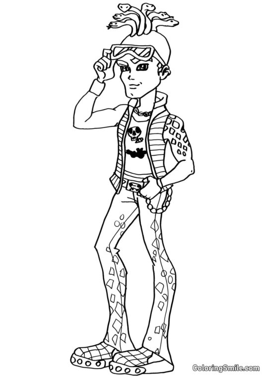Монстр Хай Дюс Горгон - Розмальовка