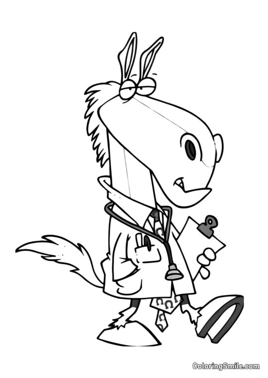 Смішний осел Смішний осел - Розмальовка