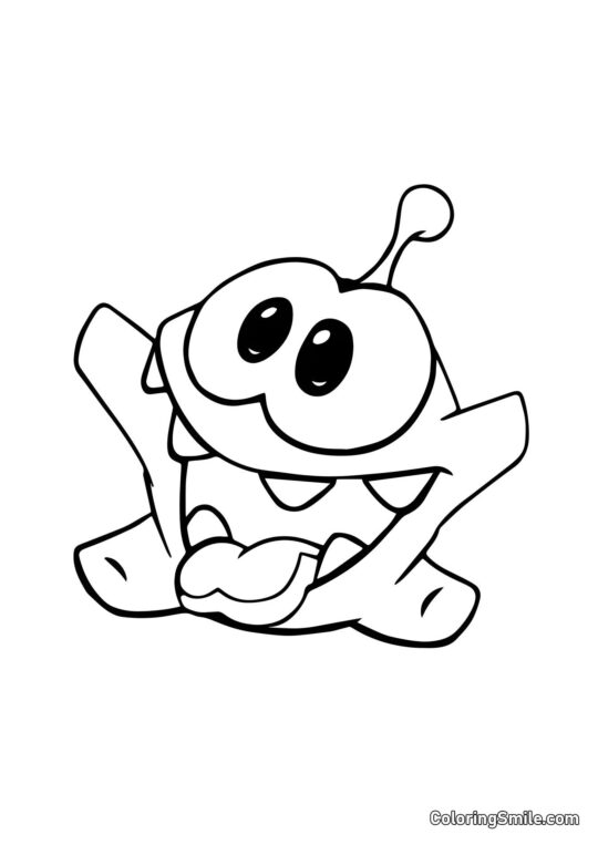 Щасливий Ом Ном - Розмальовка