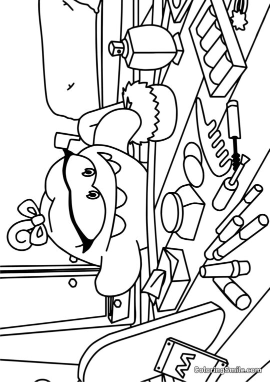 Ом Нелле блогер краси - Розмальовка