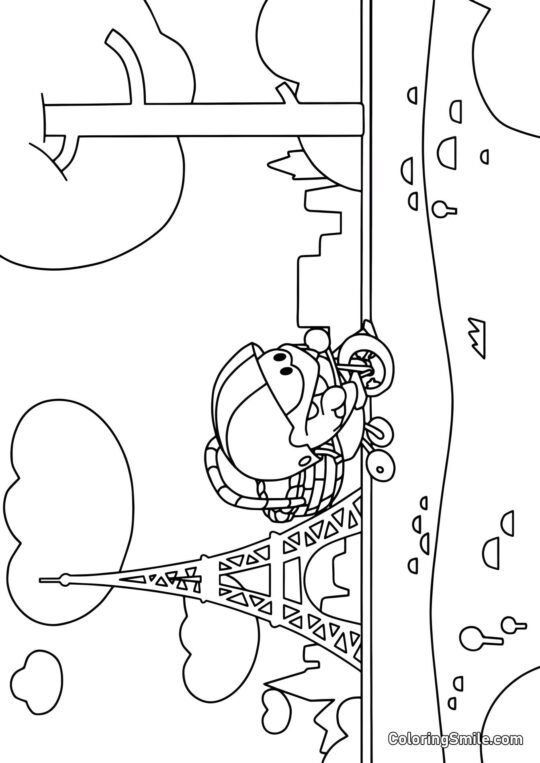 Ом Ном у Парижі - Розмальовка