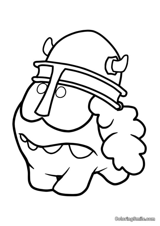 Ом Ном лицар - Розмальовка