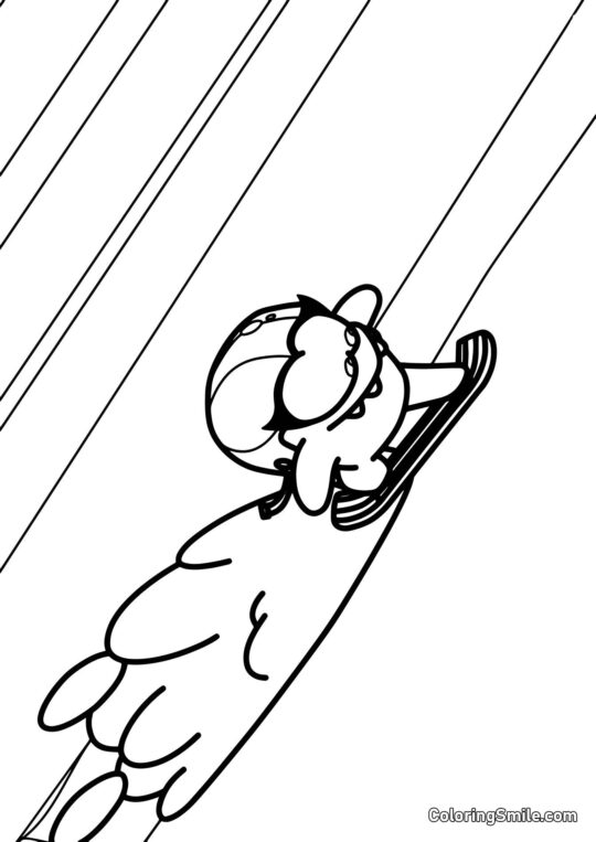 Ом Нелле на сноуборді - Розмальовка