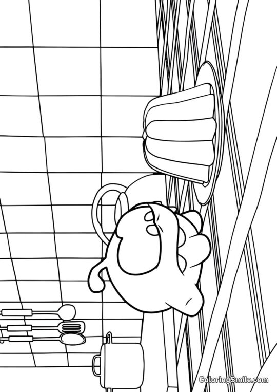 Ом Ном і желе - Розмальовка