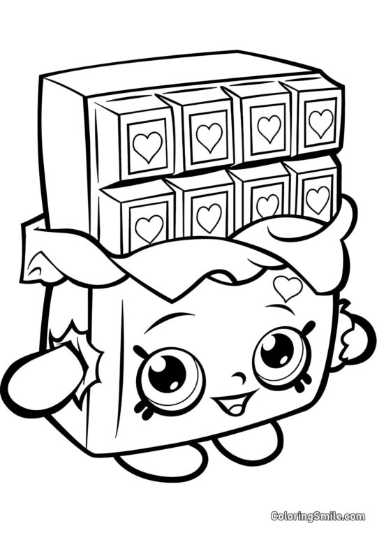 Шопкінс Шоколад - Розмальовка