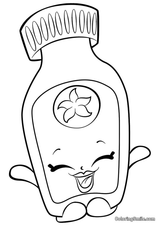 Шопкінс Ванілька Вікі - Розмальовка