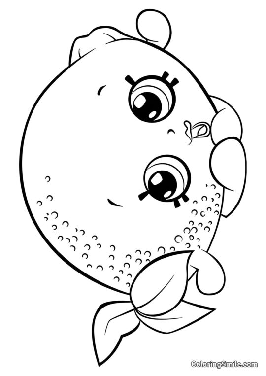 Шопкінс Лимон - Розмальовка