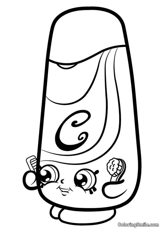 Шопкінс Шовкове Морозиво - Розмальовка