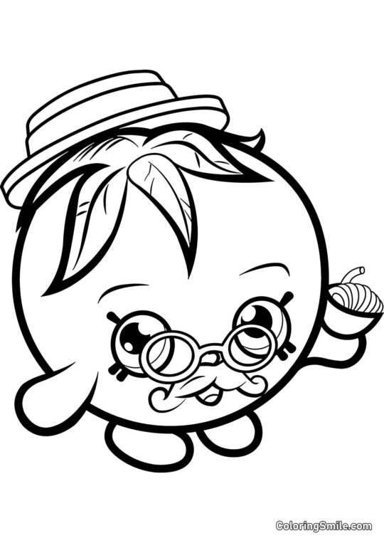 Шопкінс Тато Помідор - Розмальовка