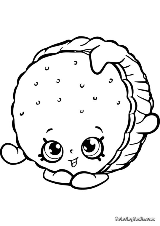 Шопкінс Сендвіч - Розмальовка