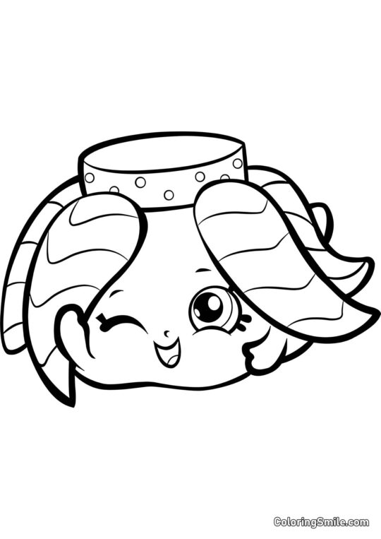 Шопкінс Фея Спідниця Фіона - Розмальовка